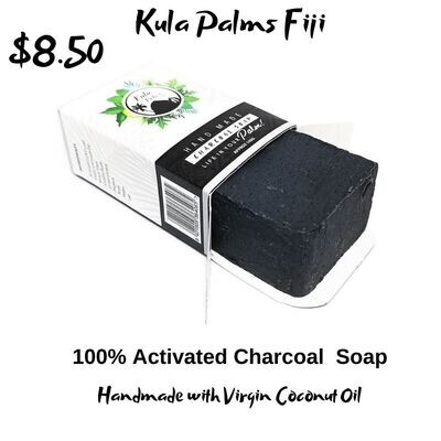 100% Activated Charcoal Soap - Infused with Coconut Oil - Organic Skincare