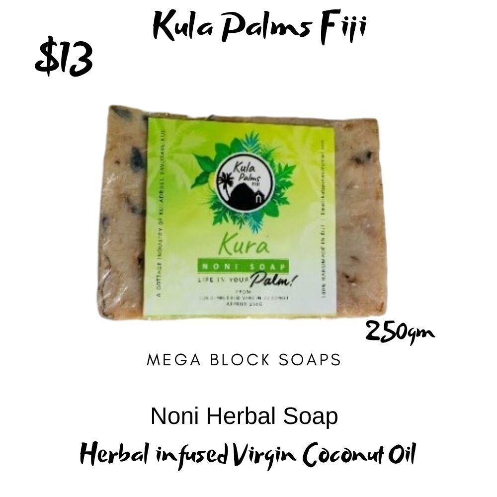 Kura (Noni) - Mega Soap Bar - Infused with Coconut Oil - Organic Skincare