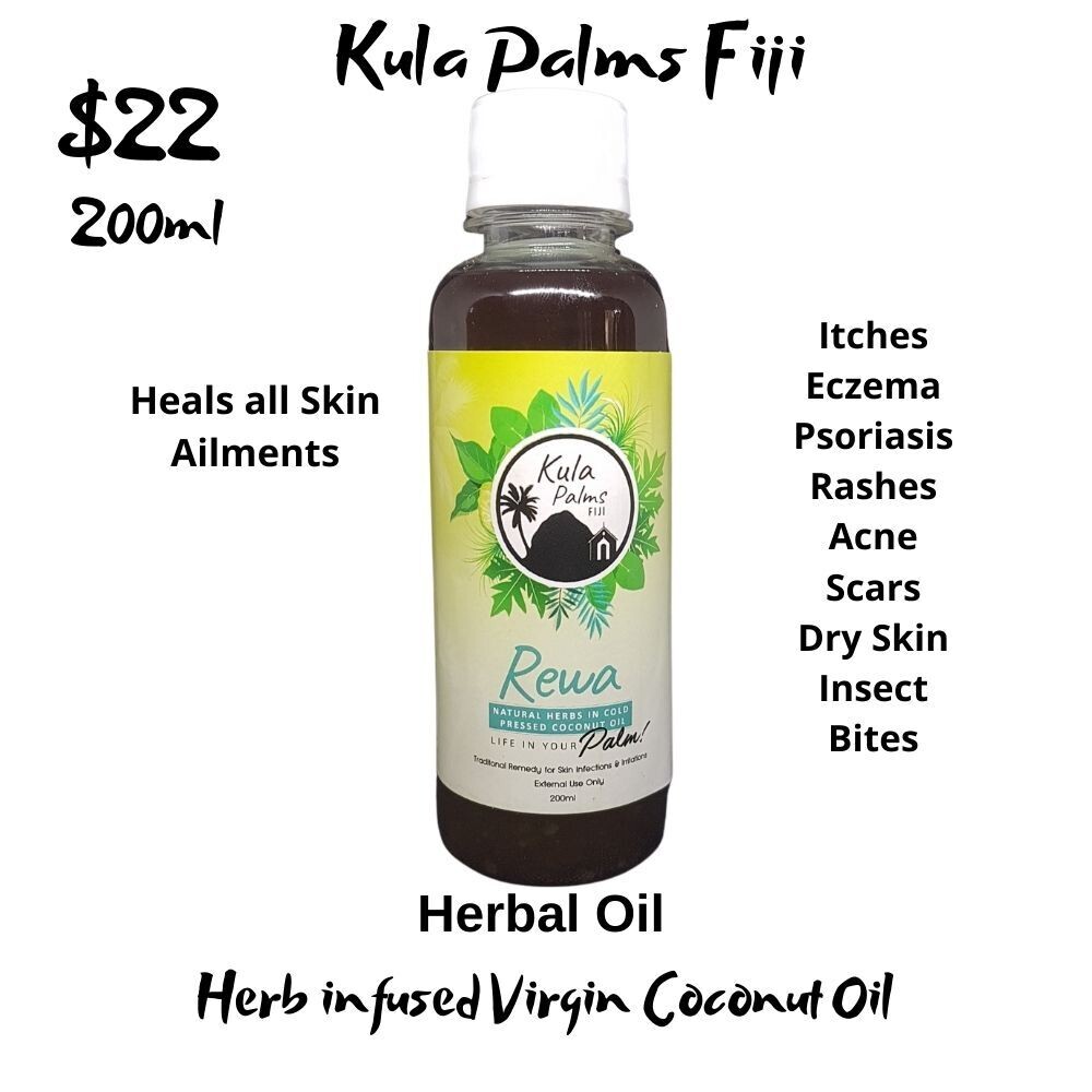 Rewa Oil 200ml - Herbal Infused Coconut Oil - Organic Skincare