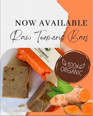 TURMERIC BARS - Pure Coconut &amp; Turmeric Soap