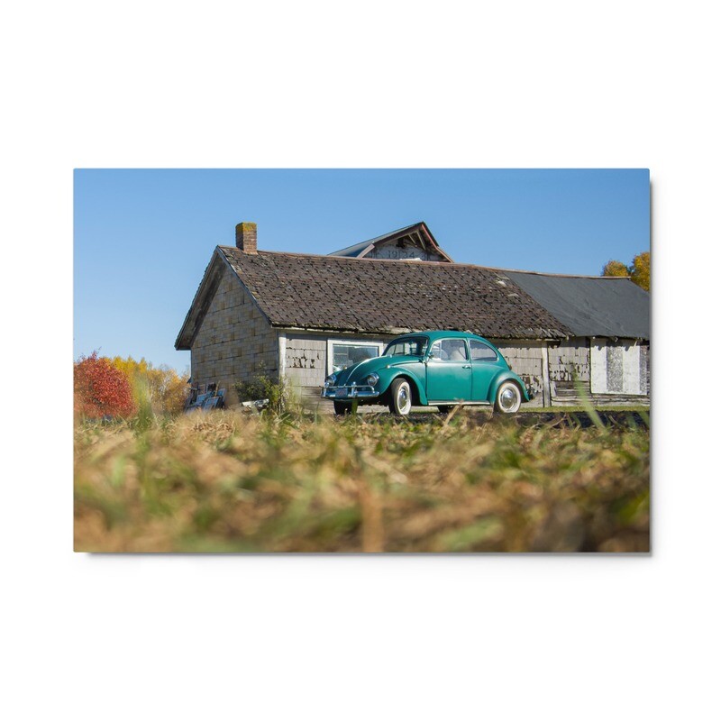 VW Barn on Metal