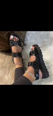 Velcro strap sandals
