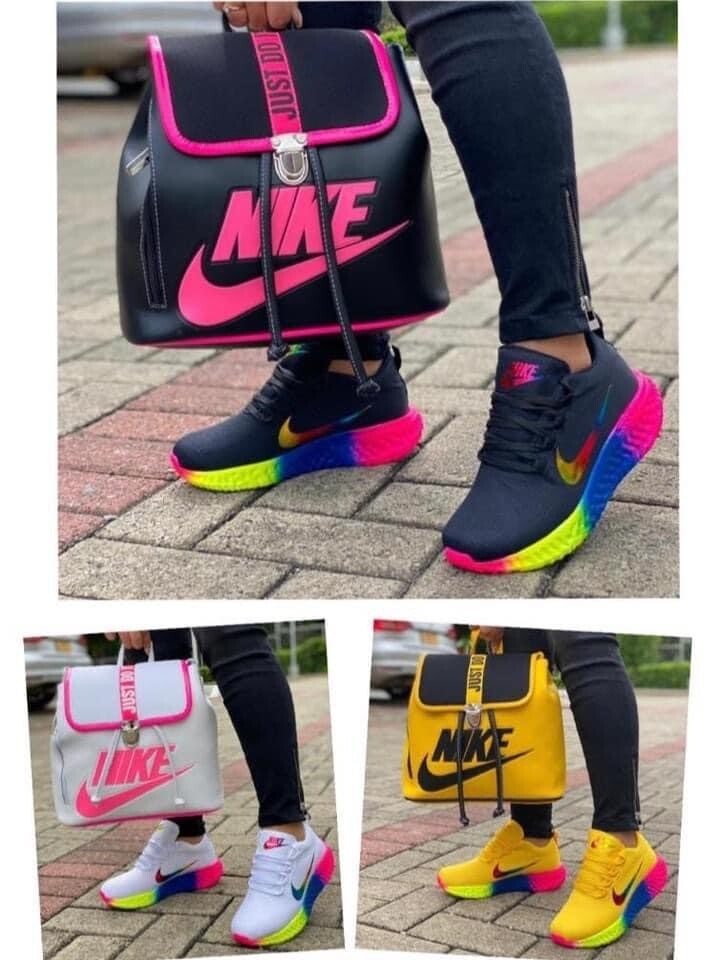 Nike Rainbow Sneaker -n- Backpack set
