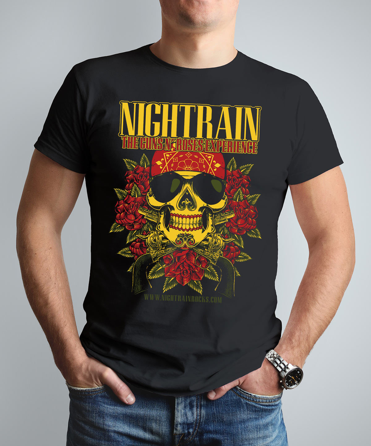 Nightrain Axl Skull T-Shirt