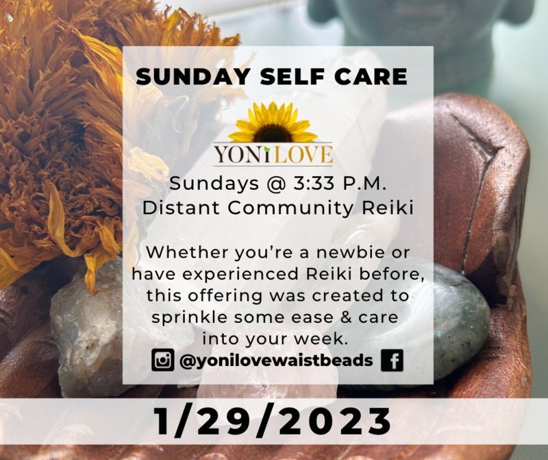 Weekly Distant Reiki: Sunday 1/29 @ 3:33p EST