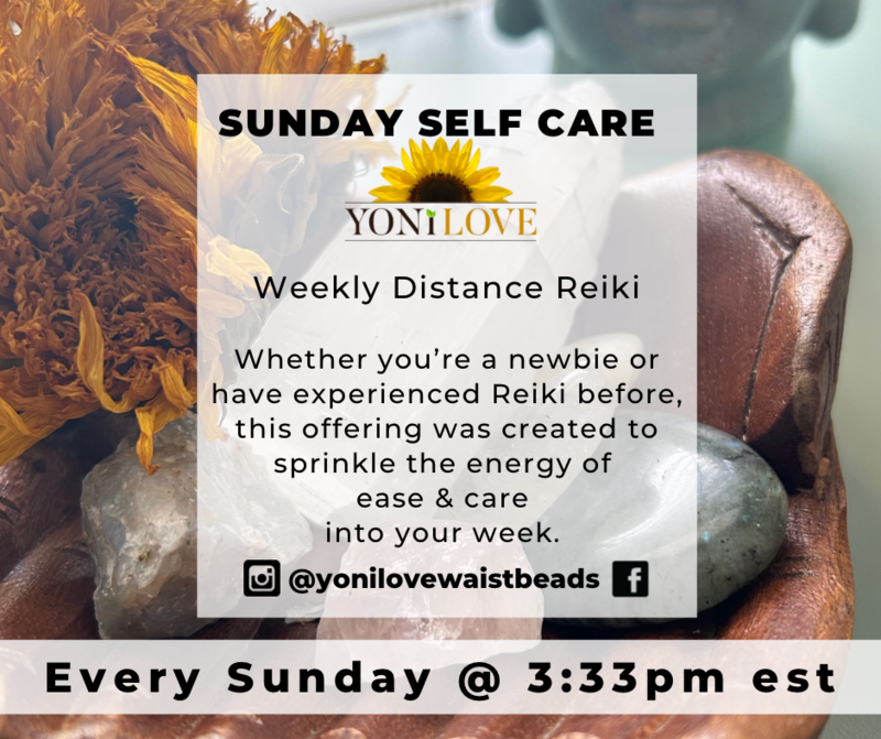 Weekly Distant Reiki: Sundays @ 3:33p EST
