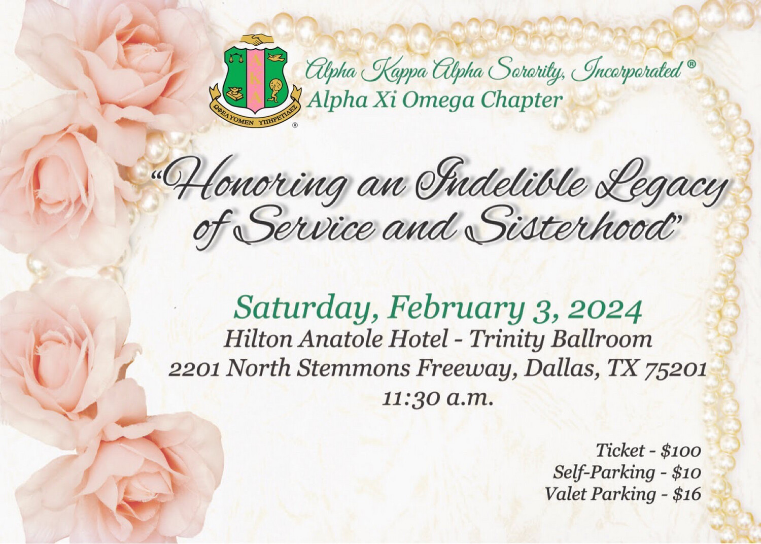 2024 Founders’ Day Ticket (100 + fees)