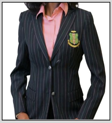 AKA Chapter Blazer (Black Pinstripe) [$140 + Transaction Fee]