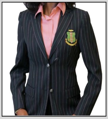 AKA Chapter Blazer (Black Pinstripe) [$140 + Transaction Fee]