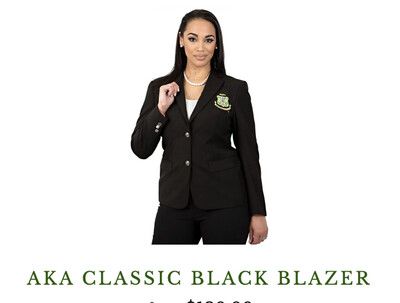 AKA Chapter Blazer (Black) [$130 + Transaction Fee]