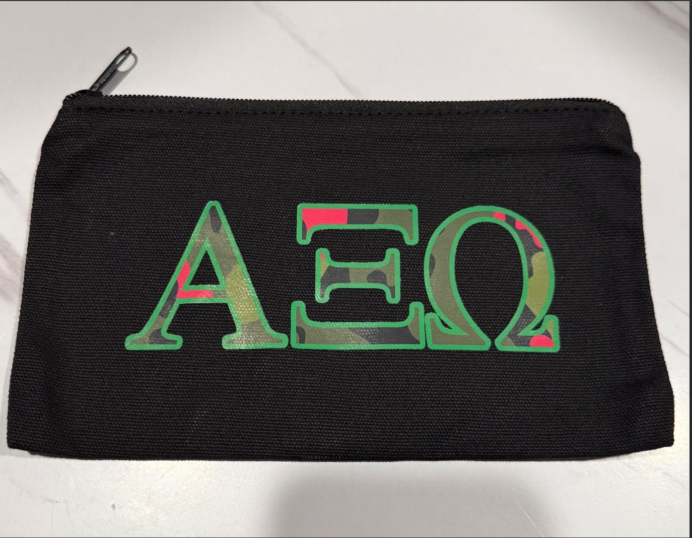 Chapter Camo Zippered Pouch ($5 + Transaction Fee)