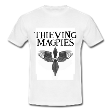 Thieving Magpies T Shirt WHITE (LARGE)
