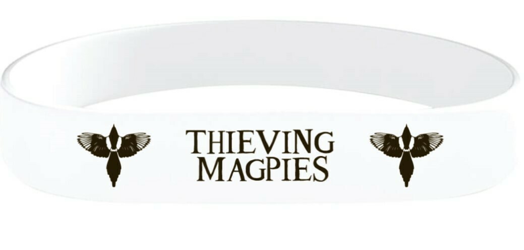 Thieving Magpies Printed Silicone Wrist Band