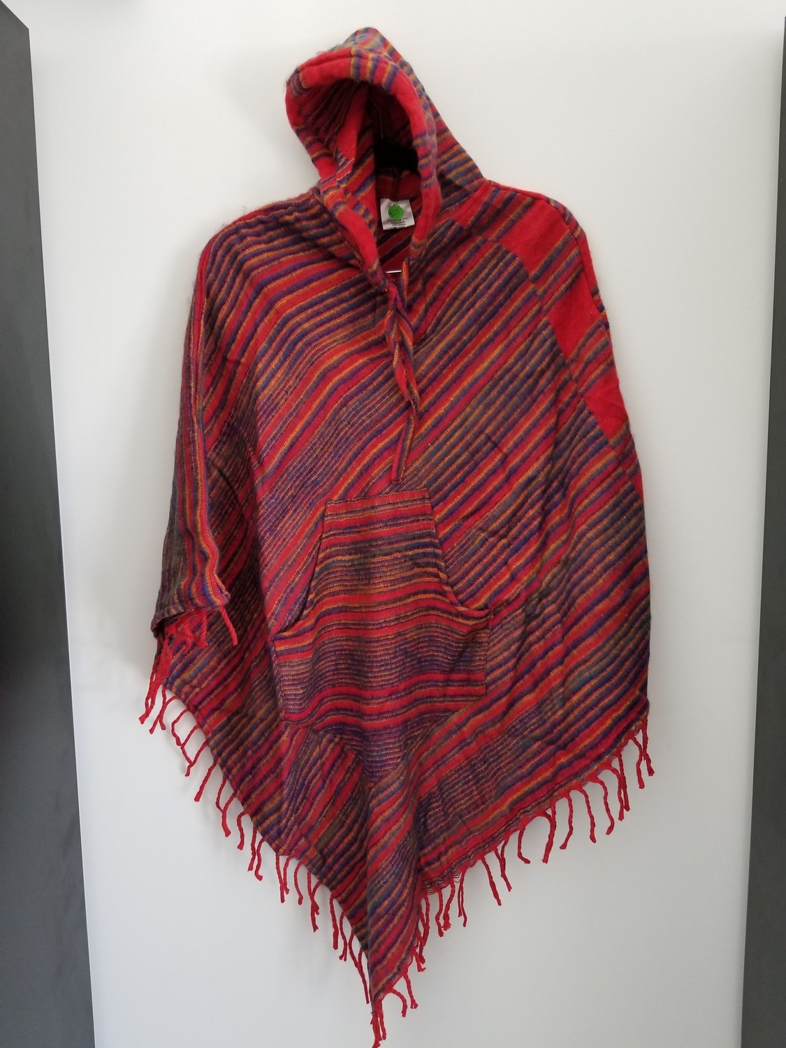 colored poncho