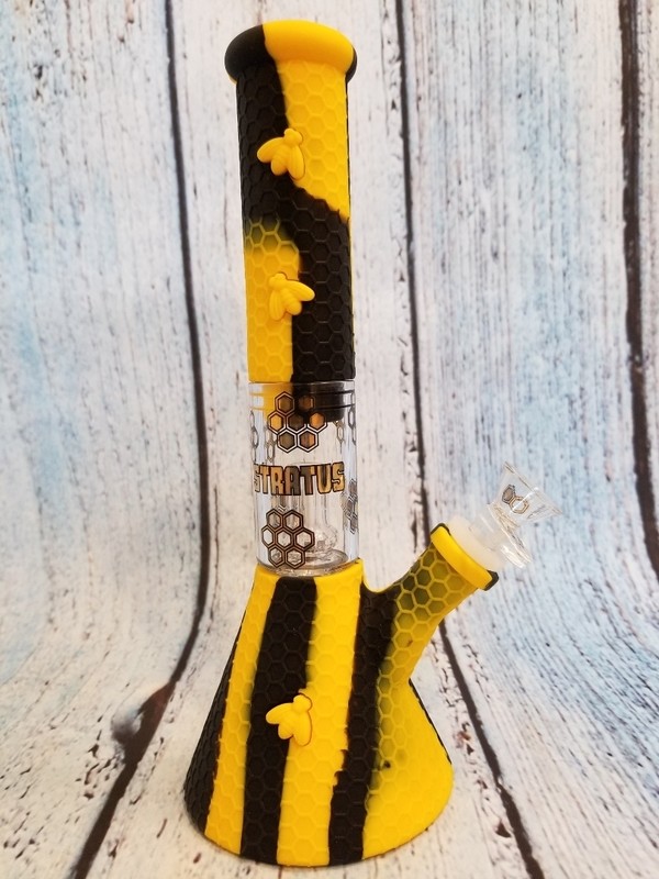 SILICONE/GLASS BEAKER WATERPIPE