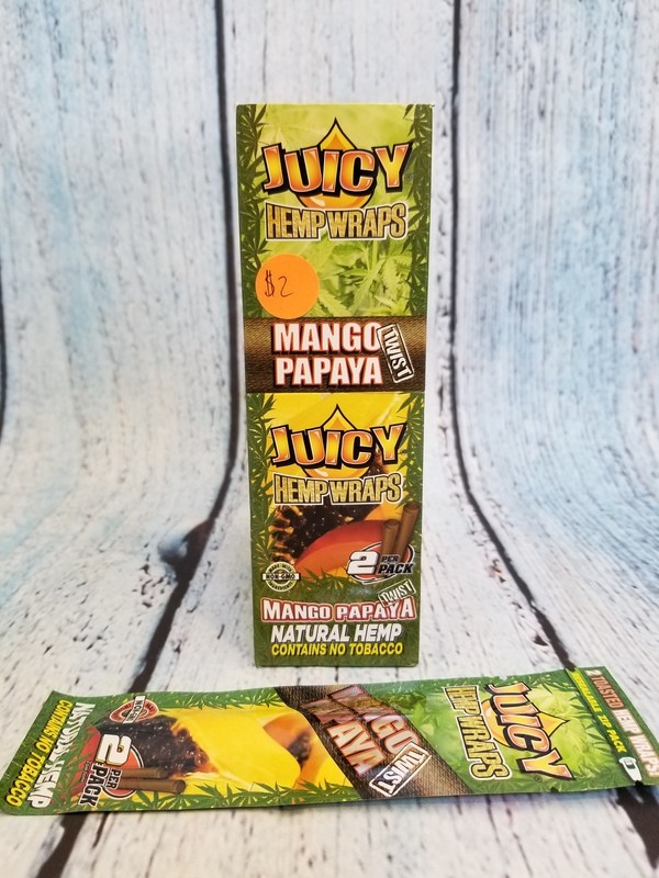 JUICY NATURAL HEMP WRAPS MANGO PAPAYA