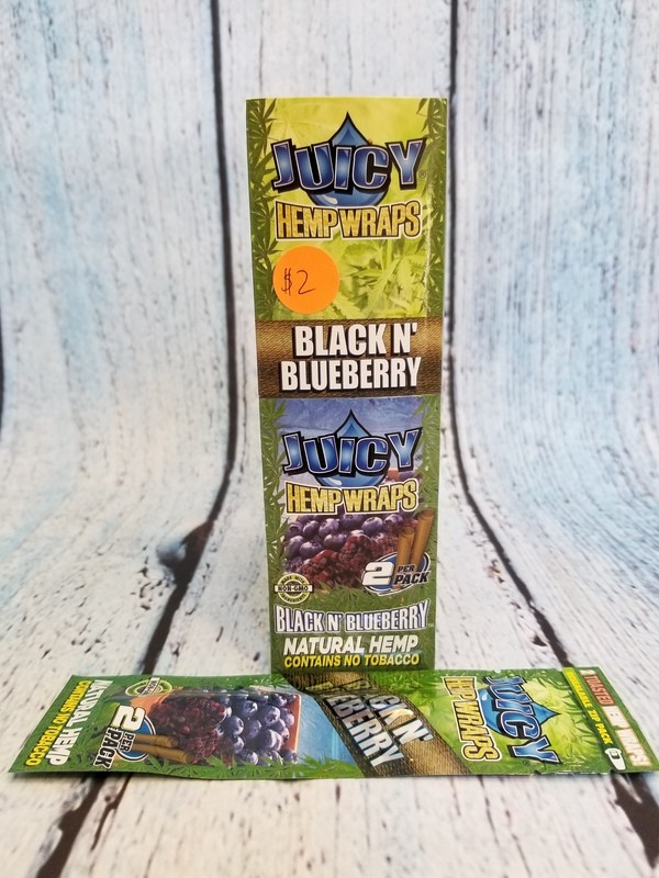 JUICY NATURAL HEMP WRAPS BLACK&amp;BLUEBERRY