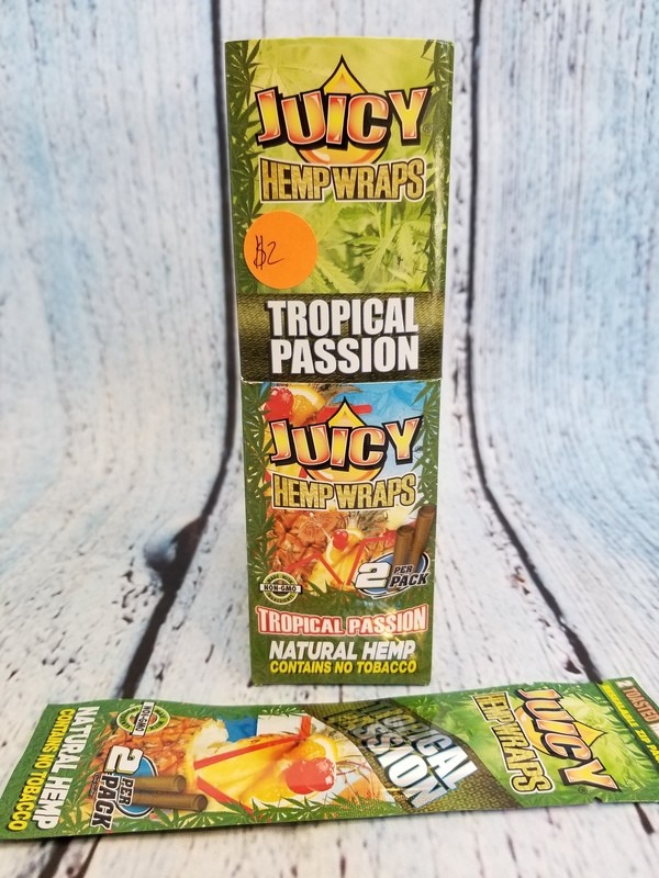 JUICY NATURAL HEMP WRAPS TROPICAL PASSION