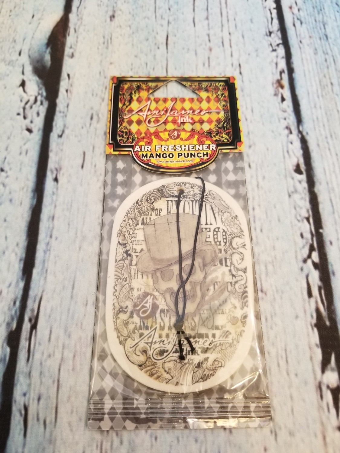 AMI JAMES INC TATOO DESIGN CAR AIR FRESHENER MANGO PUNCH