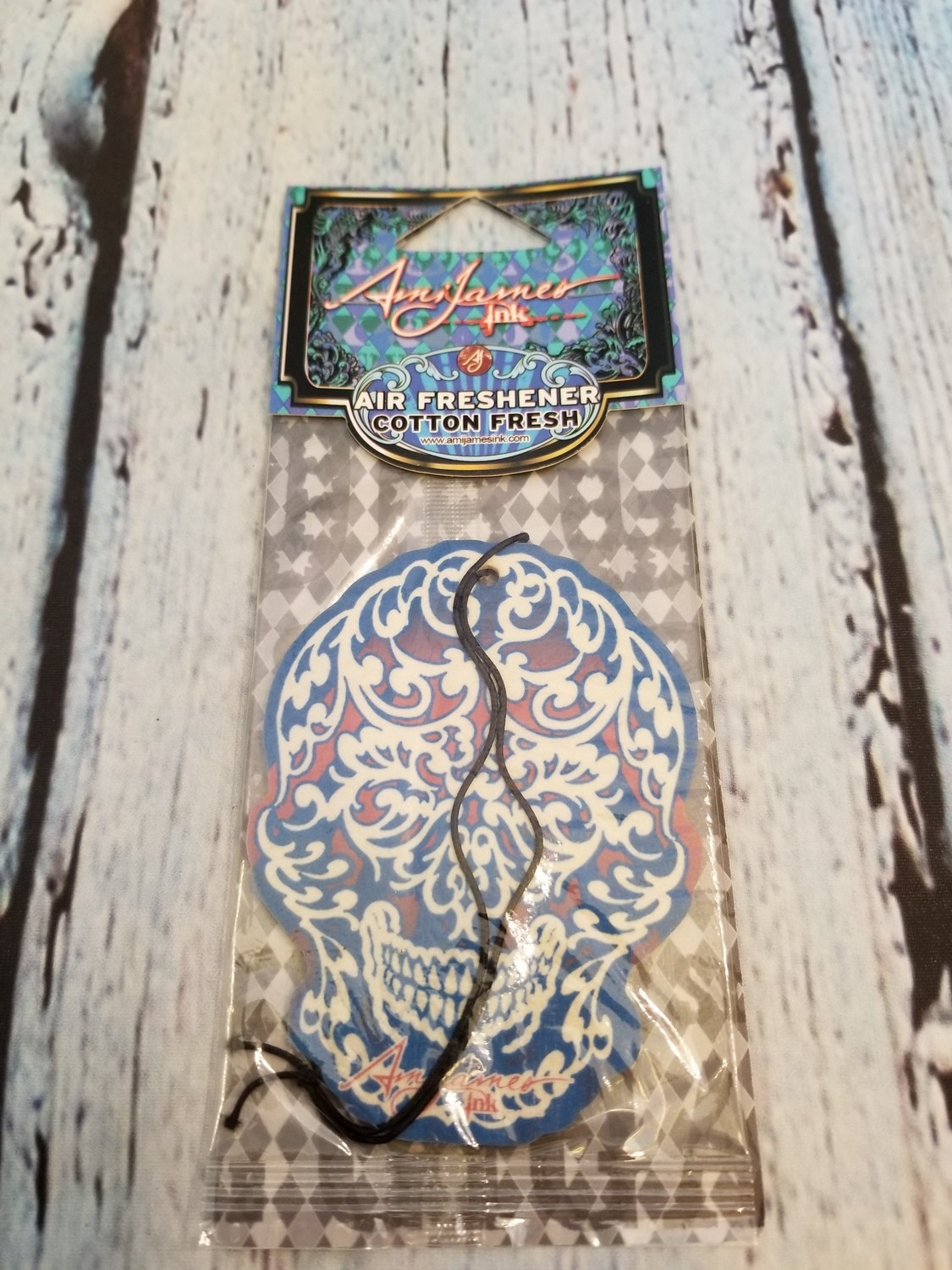 AMI JAMES INC TATOO DESIGN CAR AIR FRESHENER COTTON FRESH