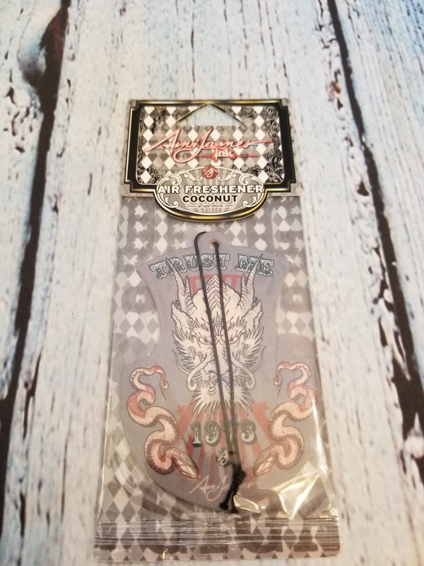 AMI JAMES INC TATOO DESIGN CAR AIR FRESHENER COCONUT