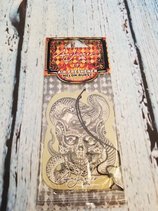 AMI JAMES INC TATOO DESIGN CAR AIR FRESHENER MELON BURST