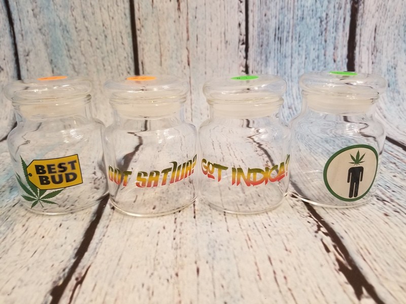Small Glass Stash Jar