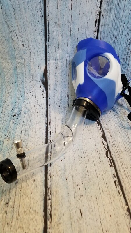 Gas Mask Blue Camo