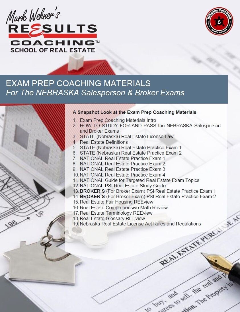 PRINTED Course Text - Real Estate Exam Prep Coaching Materials