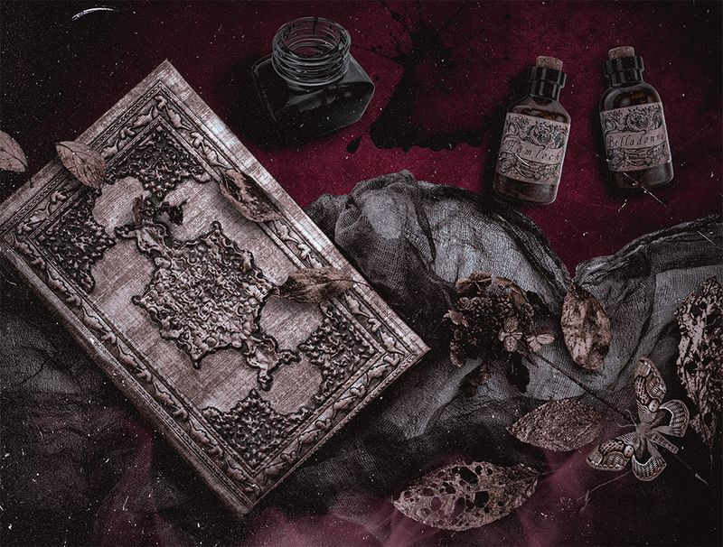 Dark Spells End Paper Design