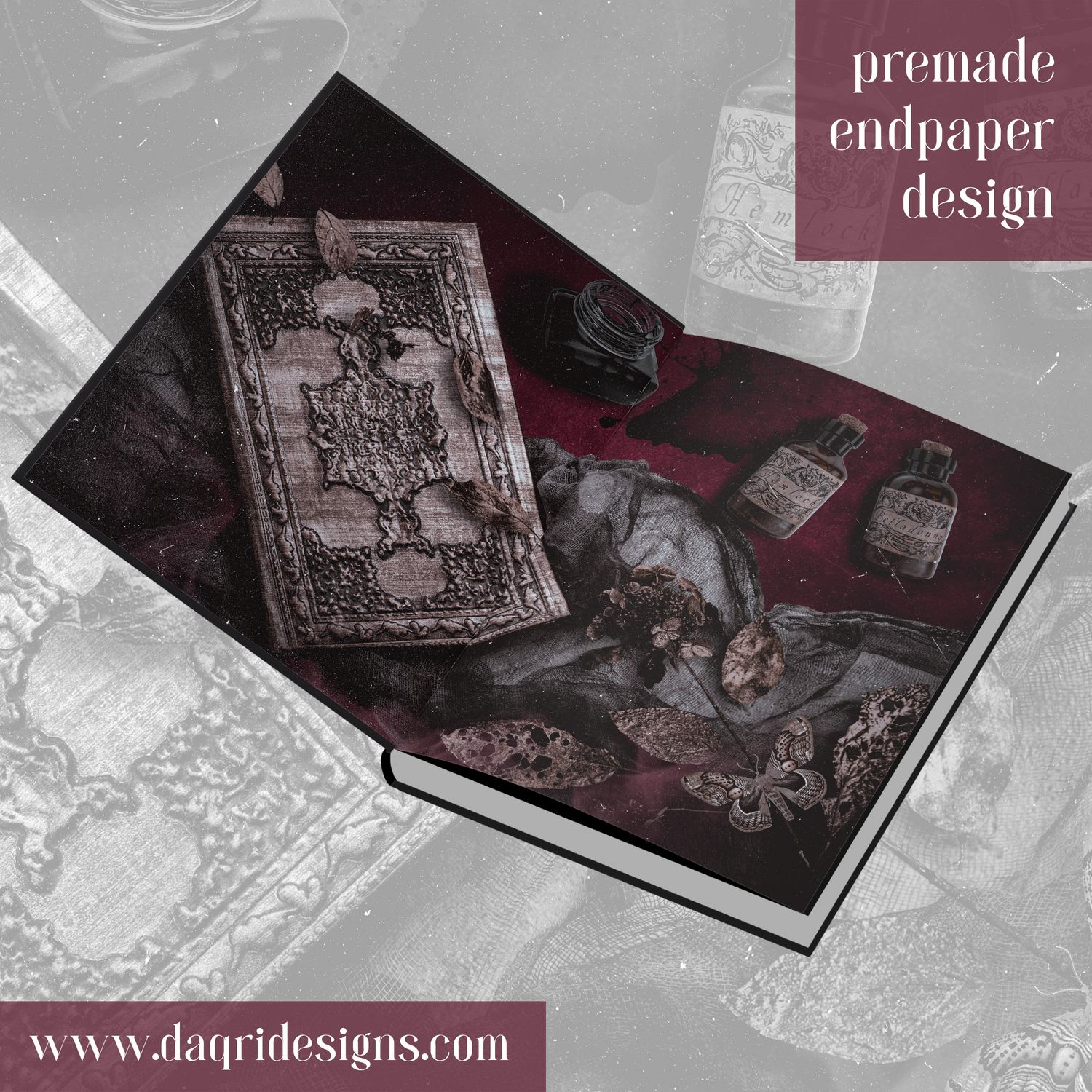 Dark Spells End Paper Design
