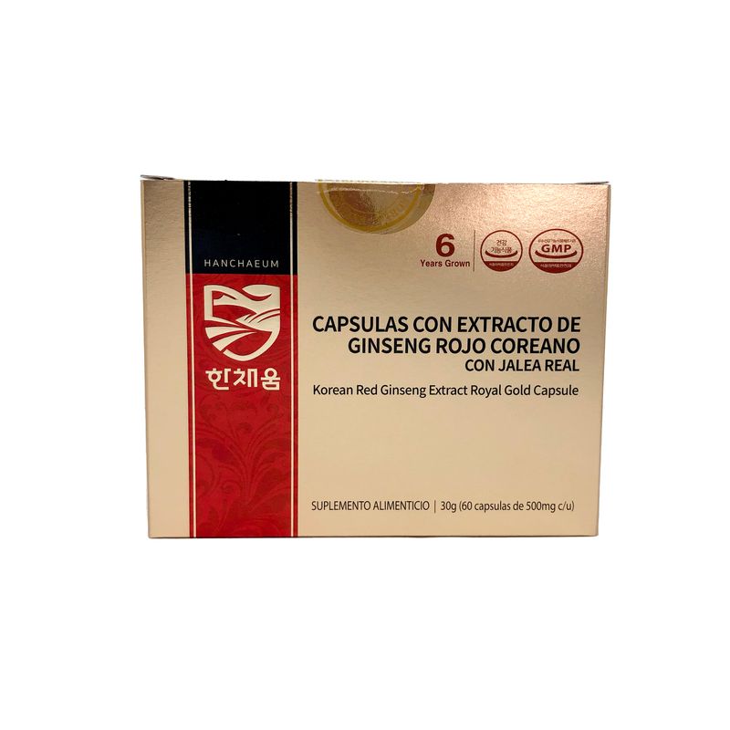 Ginseng Rojo Royal Gold 500mg