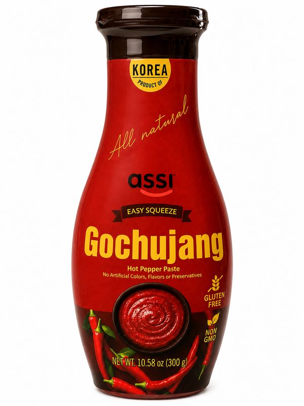 Salsas ASSI (Ssamjang, K-Chicken, Jjajang, Gochujang)