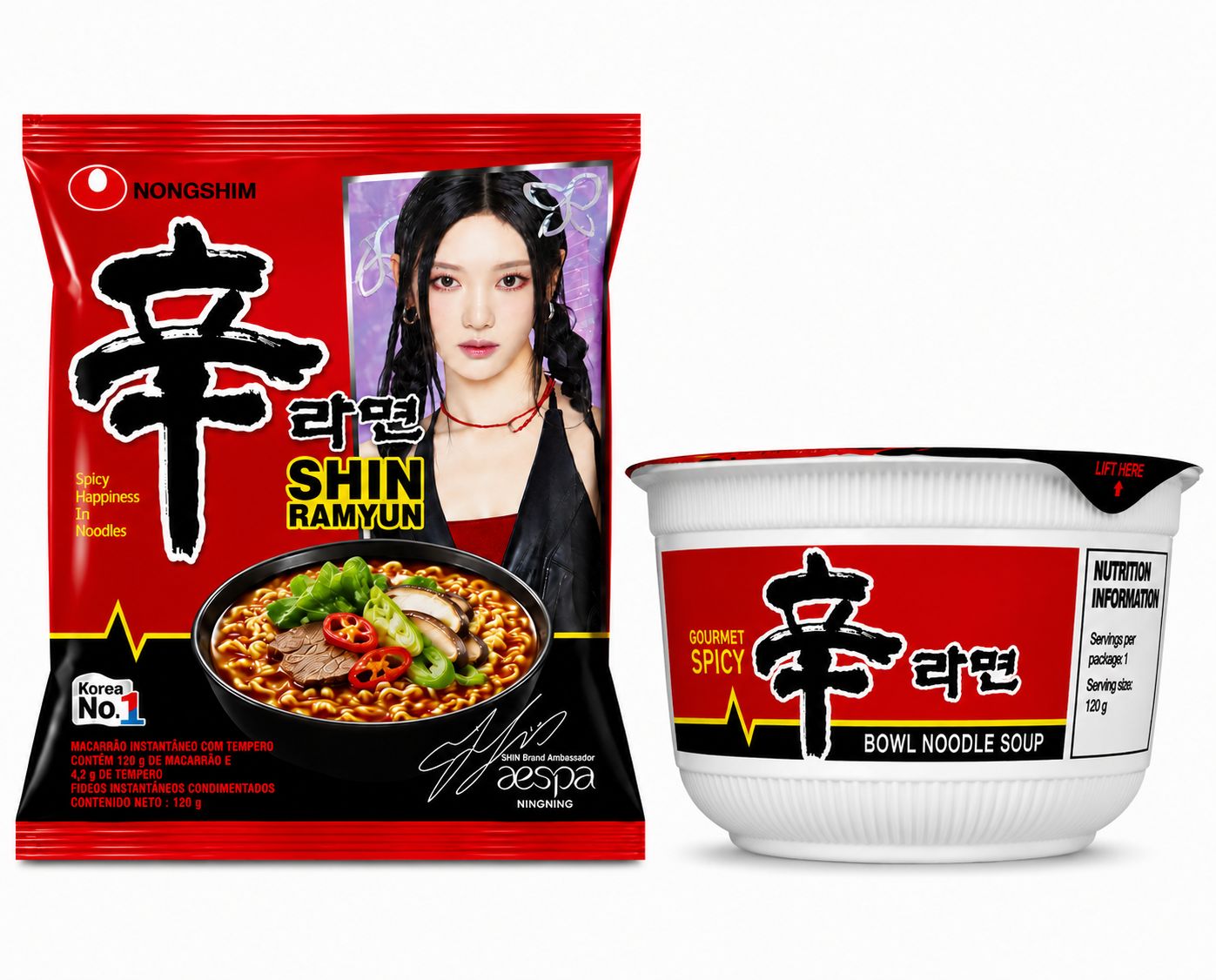 Nongshim Ramen (Shin, Ansung, Chapagetti)
