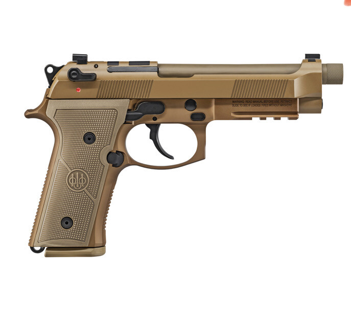 Beretta, M9A4 G, Double Action/Single Action, Semi-automatic, Full Size, Metal Frame Pistol, 9MM, 5" Barrel,