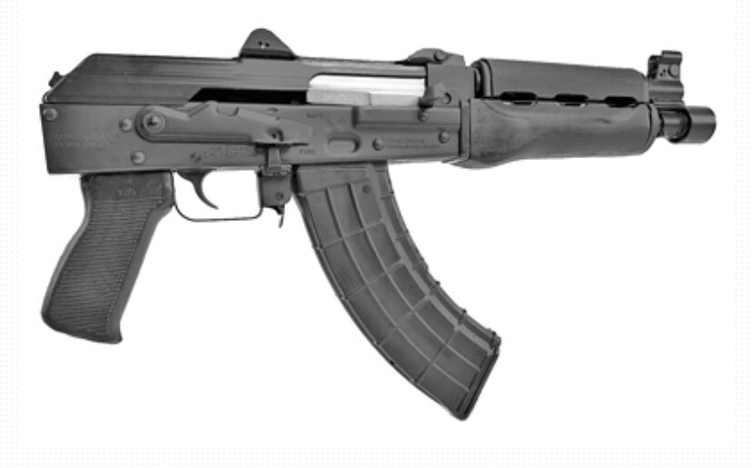 Zastava, ZPAP92, Semi-automatic, AK Pistol, 7.62X39, 10" Chrome Lined Barrel