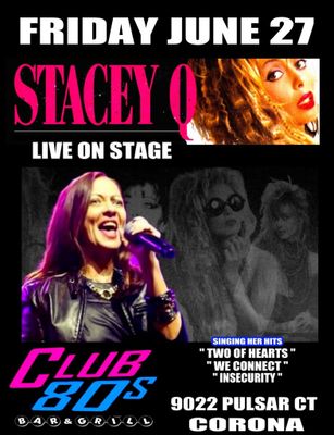 June 27th 2025 - Friday - Stacy Q - Live On Stage