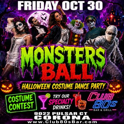 October 30th, 2026 - Friday - Halloween Costume Dance Party