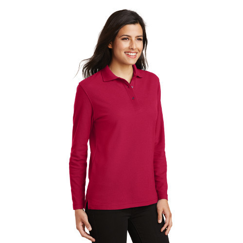 Port Authority® Ladies Silk Touch™ Long Sleeve Polo