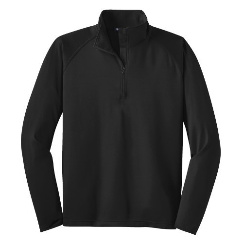 Sport-Tek® Sport-Wick® Stretch 1/2-Zip Pullover, Color: Black