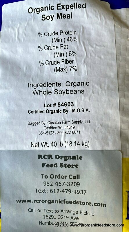 Soy Meal Organic Non GMO