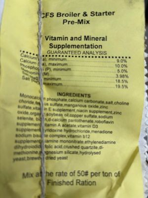 Broiler&Starter Pre-Mix Minerals