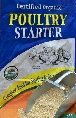 Organic Chick Starter 22% Ground Feed - Non-GMO Organic Chick Starter 22% Ground Feed for Poultry