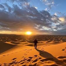 sunset camel ride through Erg Chebbi in Merzouga,