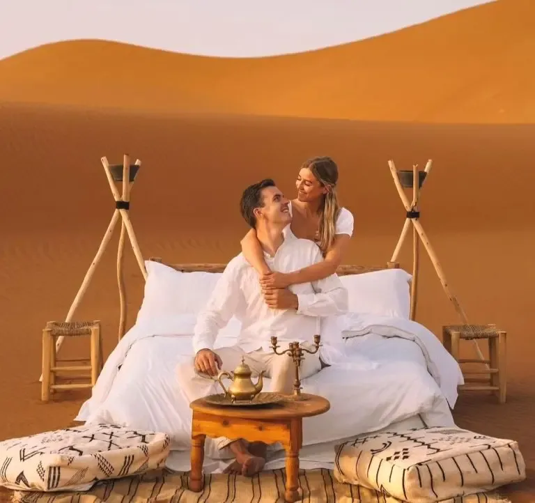 ​Moroccan honeymoon in sahara desert luxury desert camp