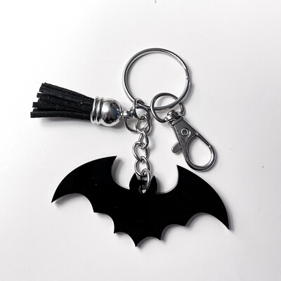 Bat Keyring With Tassel