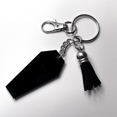 Coffin Keyring With Tassle