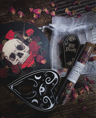 Till Death Gift Set - Gothic Wedding / Valentines Gift