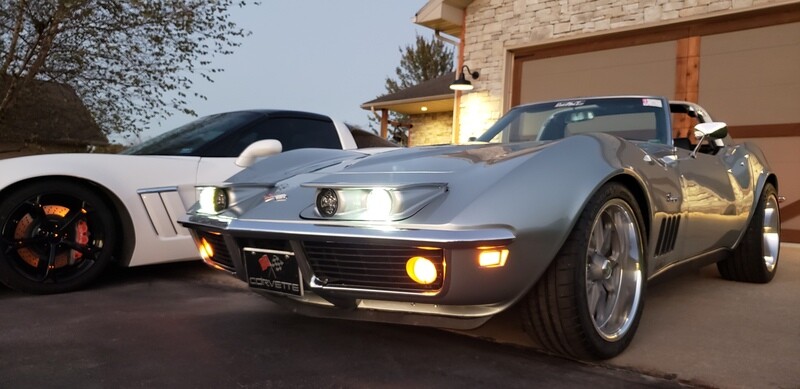 1968-1982 Corvette mini projector LED headlight retrofit