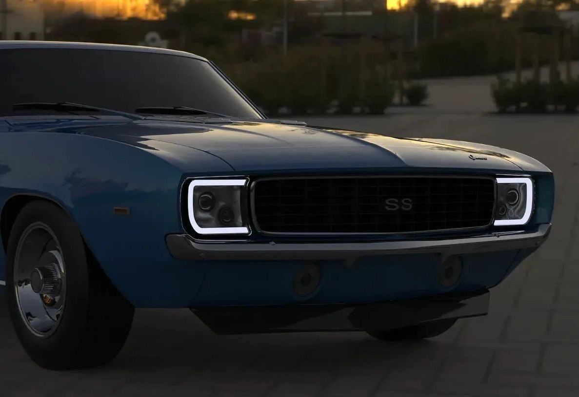 1969 RS/SS Camaro projector headlight kit with DTRLs